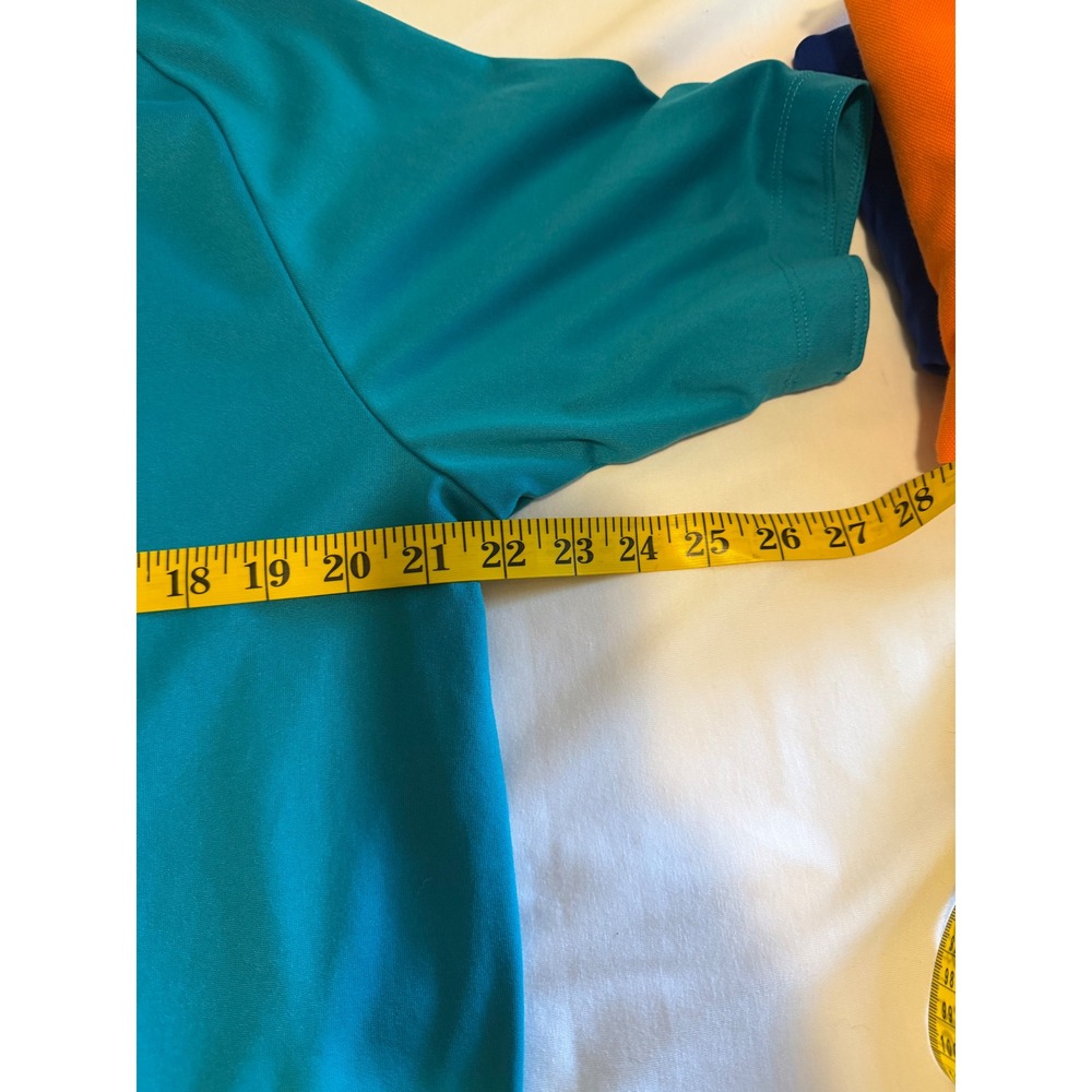 Ashworth Disney Magnolia Golf Course Polo Shirt‎ Mens Medium Teal Blue Pocket - Picture 8 of 11